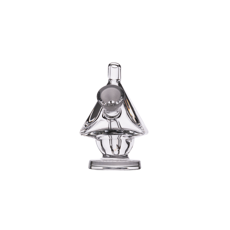 MJ Arsenal King Bubbler - Clear Borosilicate Glass, 45 Degree Joint, Front View