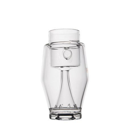MJ Arsenal Proxy Bubbler Mini, front view, portable glass dab rig with sleek design