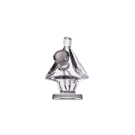 MJ Arsenal King Bubbler, clear glass, compact & portable design, 45-degree joint, front view