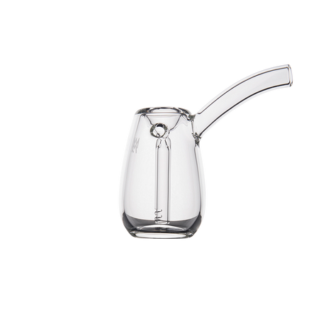 MJ Arsenal Bulb Mini Bubbler in 100% Borosilicate Glass, Front View on White Background