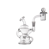 MJ Arsenal Hydra Mini Dab Rig with 90 Degree Banger Hanger, Front View