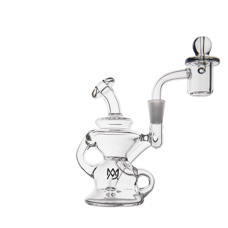 MJ Arsenal Hydra Mini Dab Rig with 90 Degree Banger Hanger, Front View