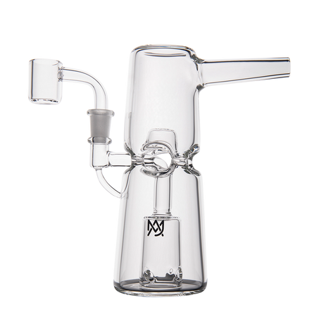 MJ Arsenal Turret Mini Dab Rig with Quartz Bucket - Compact Design for Efficient Dabbing