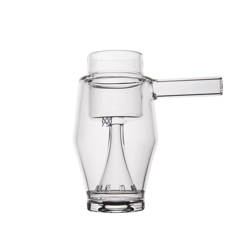 MJ Arsenal Proxy Bubbler Mini - Clear Glass Dab Rig with Side Pipe - Front View