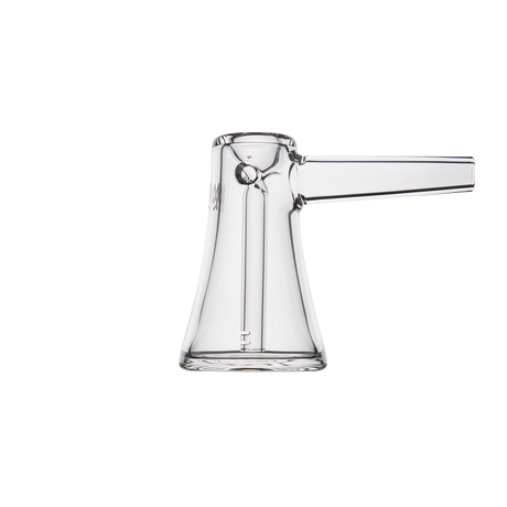MJ Arsenal Vulkan Bubbler - Clear Glass Side View on Seamless White Background