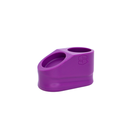 Stacheproductswholesale The Base in Purple - Compact Silicone Bong Base, Front View