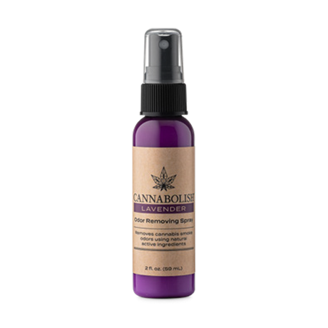 Cannabolish Lavender Natural Odor-Eliminator Spray, 2 oz Bottle, Front View