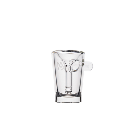 MJ Arsenal Basin Compact Bubbler front view showcasing its 100% borosilicate glass and water filtration