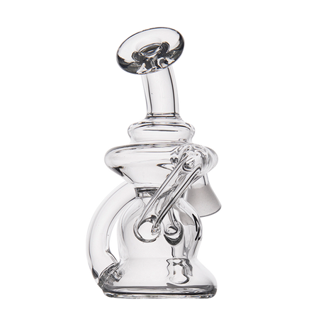 MJ Arsenal Hydra Vape Edition glass dab rig with halo ceramic insert, front view on white background