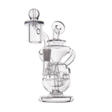 MJ Arsenal Infinity Mini Dab Rig with banger hanger design and 90-degree joint on white background