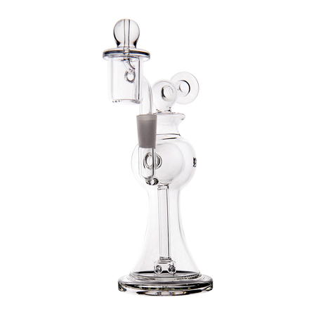 MJ Arsenal Apollo Mini Dab Rig - 7" Compact Design with Puck Perc, Side View