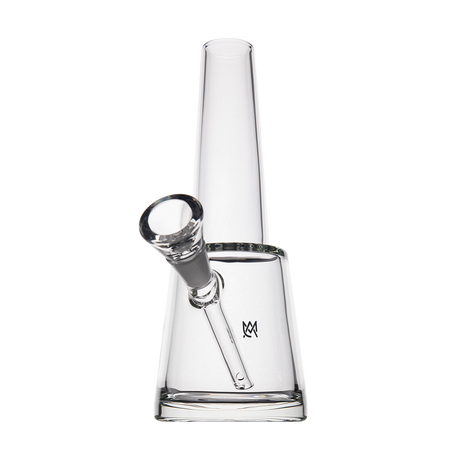 MJ Arsenal Summit Clear Borosilicate Glass Bong with 14mm Joint - Angled Front View