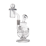 MJ Arsenal Royale Mini Dab Rig with clear borosilicate glass, 10mm female joint, and compact design