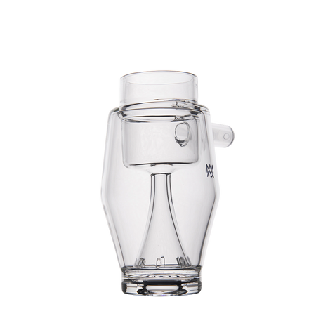MJ Arsenal Proxy Bubbler Mini - Clear Glass Dab Rig with Logo - Front View