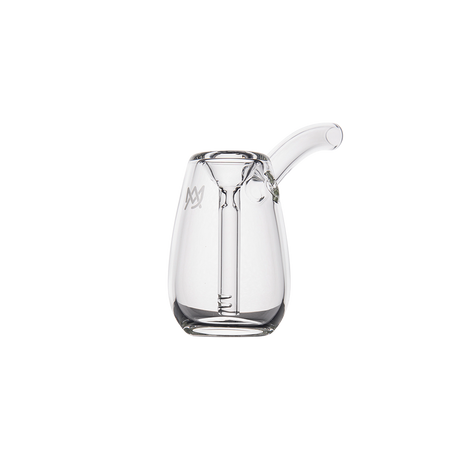 MJ Arsenal Bulb Mini Bubbler in 100% Borosilicate Glass, front view on white background