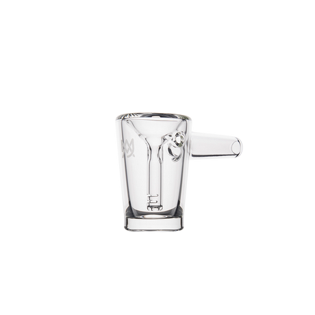 MJ Arsenal Basin Compact Bubbler in Borosilicate Glass, Front View Isolated on White