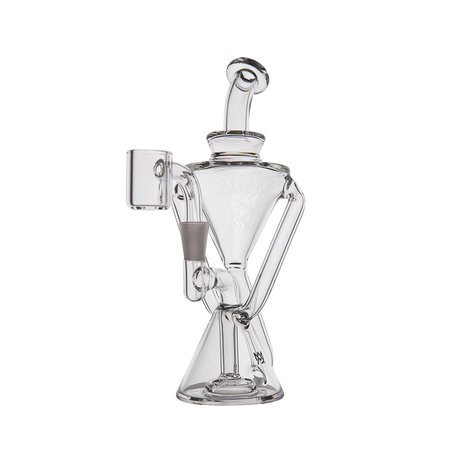 MJ Arsenal Time Turner Mini Dab Rig with Quartz Bucket - Sleek Front View on White