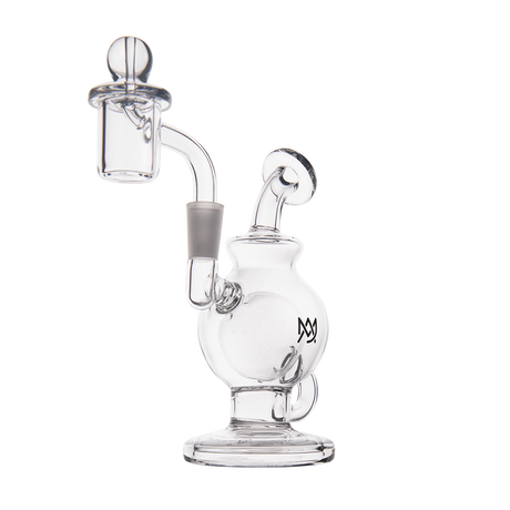 MJ Arsenal Atlas Mini Dab Rig with Honeycomb Percolation, Compact 5" Height, Front View