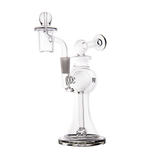 MJ Arsenal Apollo Mini Dab Rig - Clear Borosilicate Glass - 90 Degree Joint - Front View