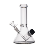 MJ Arsenal Cache Bong front view with clear borosilicate glass and 45-degree joint