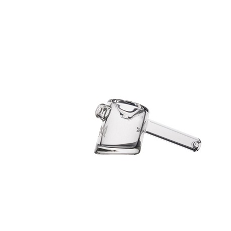 MJ Arsenal Kickstand Hand Pipe - Clear Glass - Side Angle View