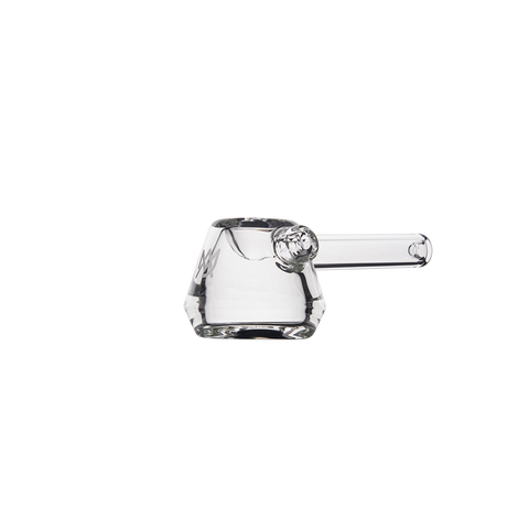 MJ Arsenal Kettle Hand Pipe with clear glass and compact design, front view on white background