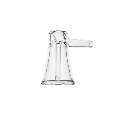 MJ Arsenal Vulkan Bubbler - Clear Glass Mini Bong with Side Pipe - Front View