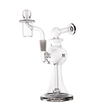 MJ Arsenal Apollo Mini Dab Rig with Banger Hanger, 7" Tall, 90 Degree Joint - Clear View