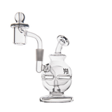 MJ Arsenal Royale Mini Dab Rig with Banger Hanger, Clear Borosilicate Glass, 5" Height