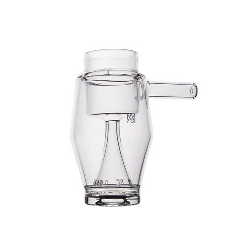 MJ Arsenal Proxy Bubbler Mini - Compact Clear Glass Dab Rig with Side Percolator - Front View
