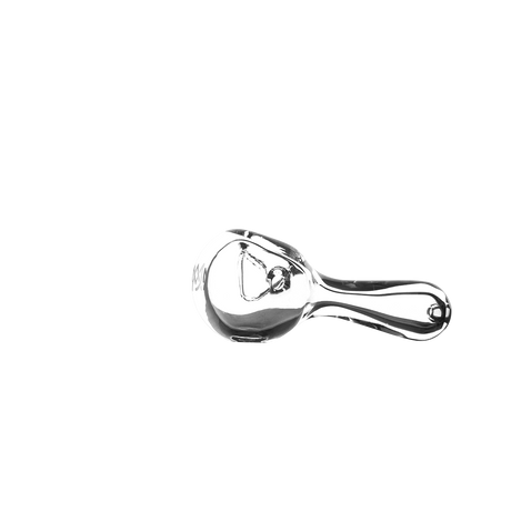 MJ Arsenal Pioneer Hand Pipe - High-Quality Clear Glass - Angled Side View