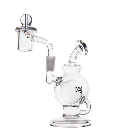 MJ Arsenal Atlas Mini Dab Rig with Honeycomb Percolator, 90 Degree Joint, and Banger Hanger Design