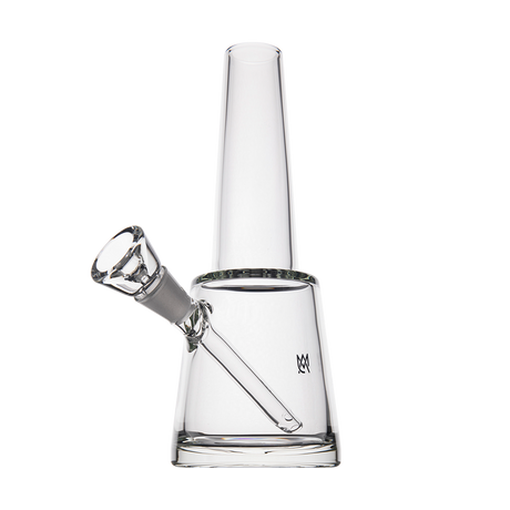 MJ Arsenal Summit Borosilicate Glass Bong with 14mm Joint, Angled View on White