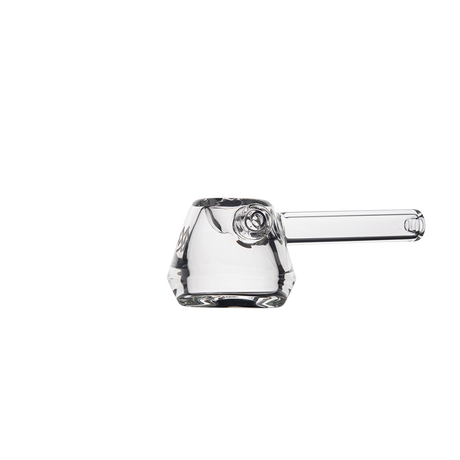MJ Arsenal Kettle Hand Pipe - Clear Glass Compact Design with Side Carb
