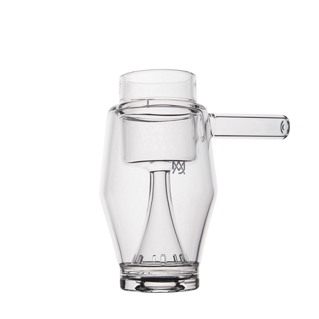 MJ Arsenal Proxy Bubbler Mini front view, compact glass dab rig with side handle