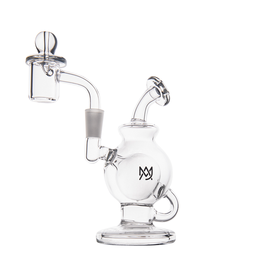 MJ Arsenal Atlas Mini Dab Rig with Honeycomb Percolation and Compact Design, Front View