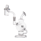 MJ Arsenal Atlas Mini Dab Rig with Honeycomb Percolation and Compact Design, Front View