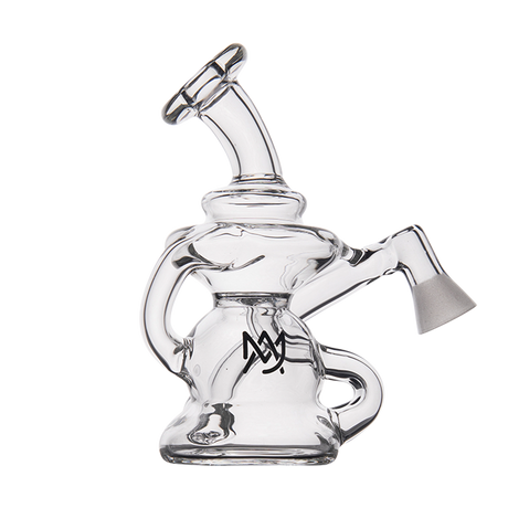 MJ Arsenal Hydra Vape Edition dab rig with halo ceramic insert, angled side view