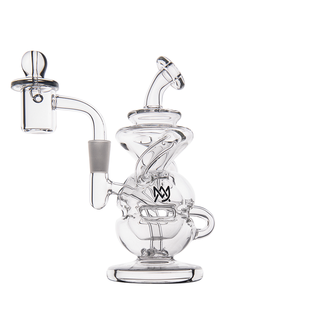 MJ Arsenal Infinity Mini Dab Rig with Banger Hanger and Recycler Design