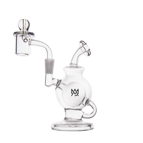 MJ Arsenal Atlas Mini Dab Rig with Honeycomb Percolator, 90 Degree Joint, Front View