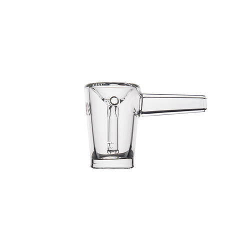 MJ Arsenal Basin Compact Bubbler in clear 100% Borosilicate Glass - Front View