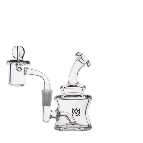 MJ Arsenal Jammer Mini Dab Rig - Clear Borosilicate Glass, 90 Degree 10mm Female Joint