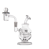 MJ Arsenal Royale Mini Dab Rig with Quartz Bucket and Dual Filtration, Front View