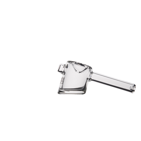 MJ Arsenal Kickstand Hand Pipe - Clear Glass with Ergonomic Stand, Side View