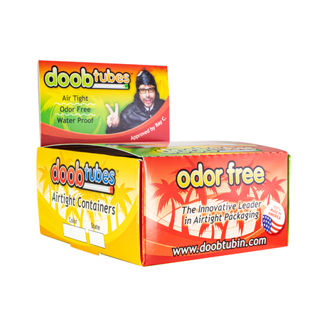 DoobTubes Variety Pack boxes, Opaque & Classic, airtight joint containers, 25-piece set