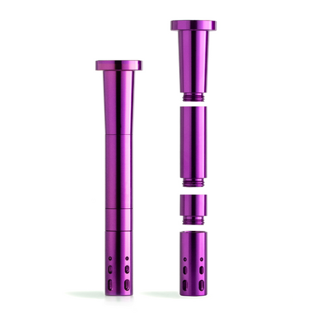 Chill Steel Pipes - Purple Break Resistant Downstem, Front View, Easy to Clean