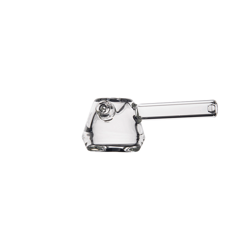MJ Arsenal Kettle Hand Pipe with clear glass and side carb - Side View