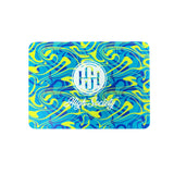 High Society Rectangle Dab Mat - Shaman with Psychedelic Blue and Yellow Design