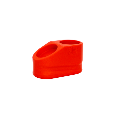 The Base - Stacheproductswholesale Red Silicone Stand, Front View on White Background