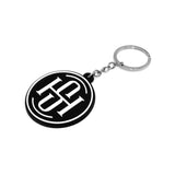 High Society Limited Edition Keychain - Black and Silver, Top View